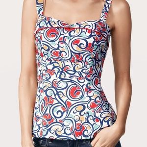 CAbi • Keepsake Peplum Rouched Tank Top